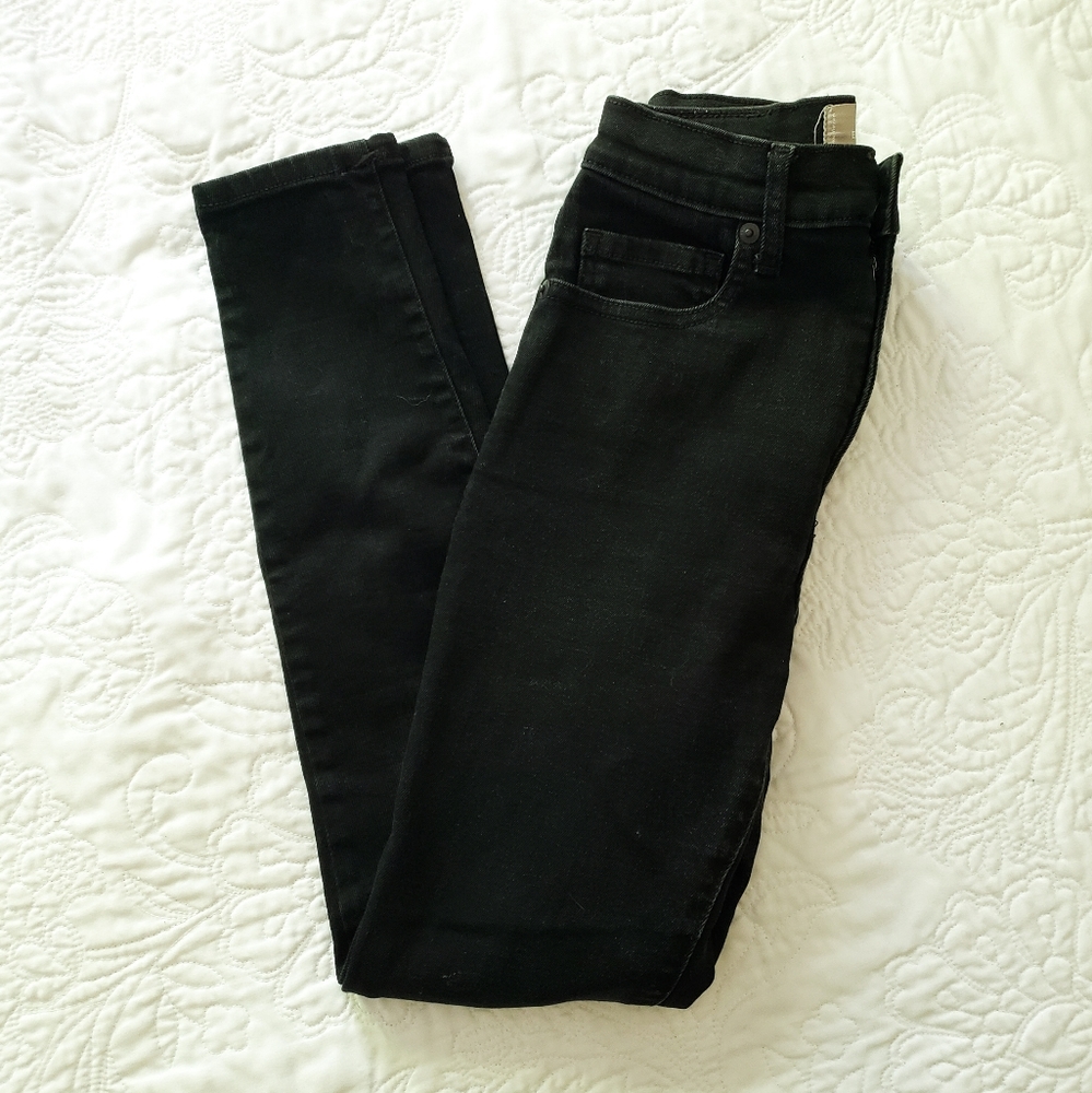 Everlane High Waist Ankle Black Jeans Size 25